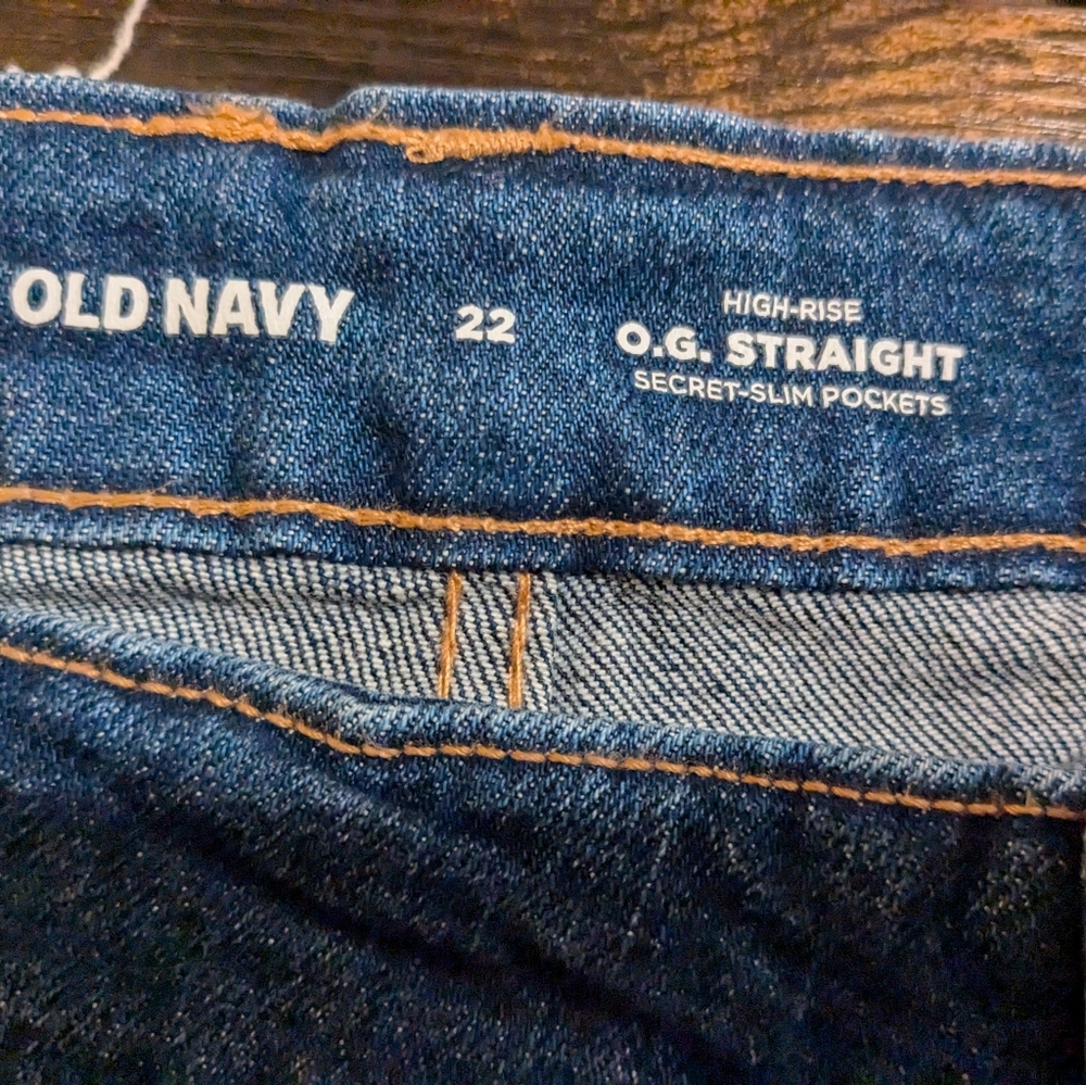 Old Navy 22 O.G. Straight Ankle Secret Slimming Pockets NWT - Picture 5 of 7